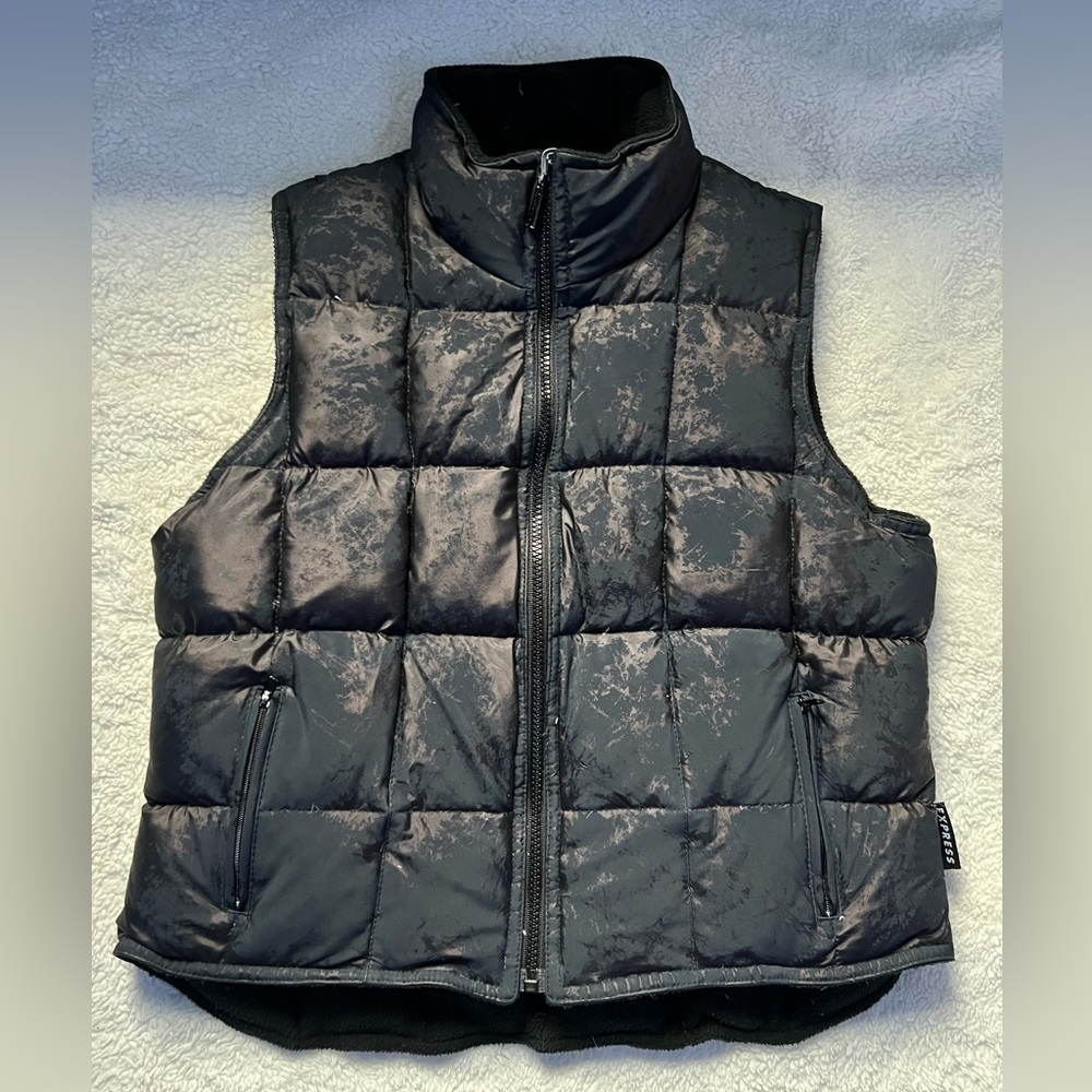Black Puffer Vest - Soft Interior